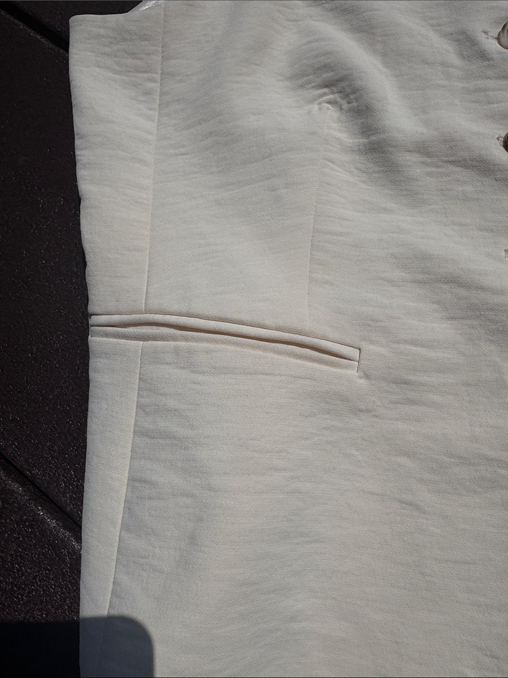 Christian Lacroix Cream Button-Front Sleeveless Vest - Picture 5 of 6